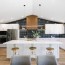 a vaulted ceiling shapes a kitchen