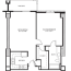 floor plan a 688 sq ft the towers