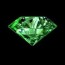 green emerald diamond gemstone for