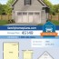 traditional two car garage plan with 1 doub