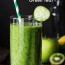 green tea and vegetable smoothie