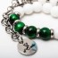 white onyx green tiger s eye bracelet