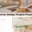 interior design project proposal