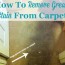 home remedy to remove grease from carpet
