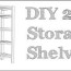 diy 2x4 storage shelves free plans