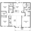 floor plan for small 1 200 sf house