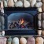 wood fireplace into a gas burning