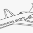 jet airplane line drawing hd png