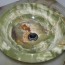 14 inch sink in green onyx round vessel