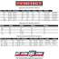 sizing chart pyrotect auto racing suits