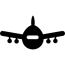 airplane front view free transport icons