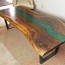 green epoxy river table epoxyism