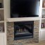 fireplace makeover with built in shelves