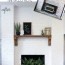 old brick fireplace makeover