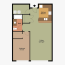 1 bedroom apartment plan hd png