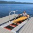 floating kayak launch dock by the dock