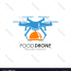 food drone delivery logo design