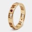 tiffany co atlas pierced rubies 18k rose gold band ring size 52