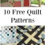 10 free quilt patterns