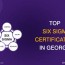 six sigma certification in georgia