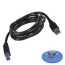 hqrp 6ft usb 3 0 type a male to b male