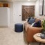 modern rustic basement makeover with