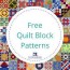 free quilt block patterns library more