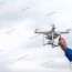 flying drone copter with digital camera