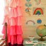 ombre ruffled curtains using bed sheets