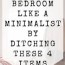 declutter your bedroom like a