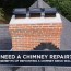 repointing a chimney brick wall