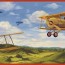 42 vintage airplane wallpaper border