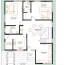 40x50 duplex house plan design 4bhk