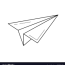 send paper plane line icon royalty free