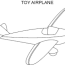 airplane toy coloring printable page