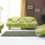 light green leather sofa and chair set