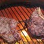 cooking steaks on the big green egg
