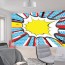 explosion pop art wallpaper mural