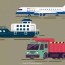 plane ship truck icon vectors free