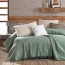 green bedspread and sofa throw 100