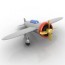toy airplane n020311 3d model 3ds