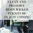 clean preserve resin wicker furniture