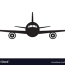 view flying aircraft vector image