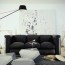 modern black sofa interior design ideas
