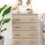 how to painted faux linen dresser