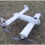 an experimental tandem wing quadplane drone