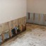 basement wall repair for wet drywall in