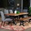 organic forge dining room table set by
