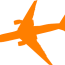 orange plane clip art at clker com