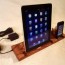 steampunk iphone dock and handset the